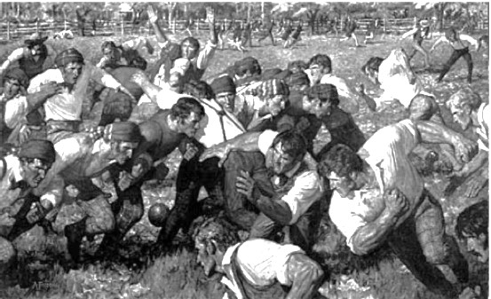 First football game - Rutgers 1869